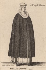 En dansk kvinde. af Wenceslaus Hollar