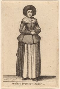 En frankisk kvinde af Wenceslaus Hollar