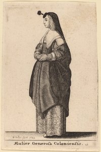 Den generøse kvinde fra Köln af Wenceslaus Hollar