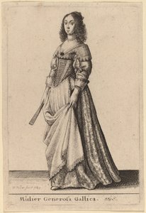 En generøs fransk kvinde af Wenceslaus Hollar