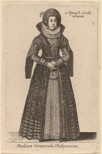 En generøs spansk kvinde af Wenceslaus Hollar