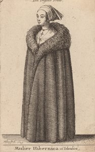 En irsk kvinde, 1649. af Wenceslaus Hollar