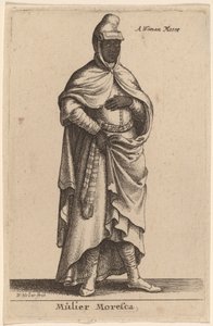 Mulier Moresca af Wenceslaus Hollar