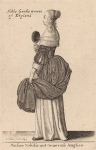 En ædel eller generøs engelsk kvinde, 1643. af Wenceslaus Hollar