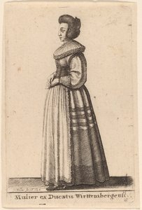 En kvinde fra hertugdømmet Wirttemberg af Wenceslaus Hollar