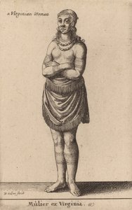 En kvinde fra Virginia. af Wenceslaus Hollar