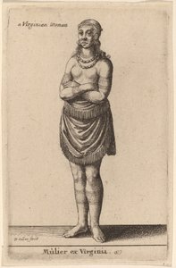 En kvinde fra Virginia af Wenceslaus Hollar