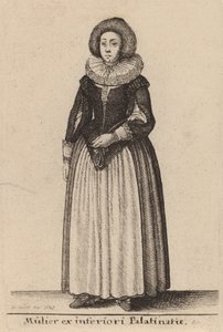 En kvinde fra det ringere Palainatus, 1643. af Wenceslaus Hollar