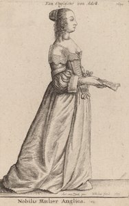 En ædel engelsk kvinde, 1649. af Wenceslaus Hollar