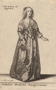 En ædel engelsk kvinde. af Wenceslaus Hollar