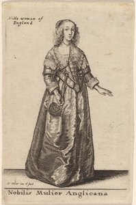 En ædel engelsk kvinde af Wenceslaus Hollar