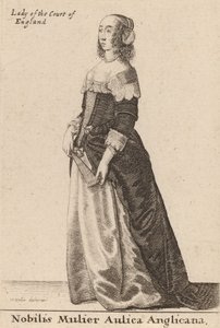 A Noble Lady of the English Court, 1643. af Wenceslaus Hollar