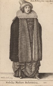 En ædel bøhmisk kvinde, 1649. af Wenceslaus Hollar
