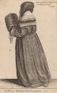 Den ædle kvinde af Brabant, 1649. af Wenceslaus Hollar