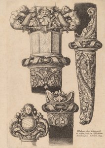 Udsmykning til en dolk og skede, 1644. af Wenceslaus Hollar