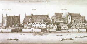 En del af City of Westminster, 1647 af Wenceslaus Hollar