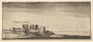 Burg Pevensey, 1652-77 von Wenceslaus Hollar