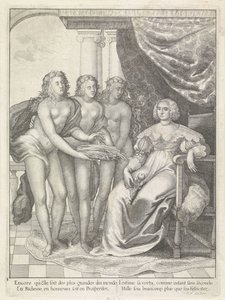 Portræt af Amalia van Solms af Wenceslaus Hollar