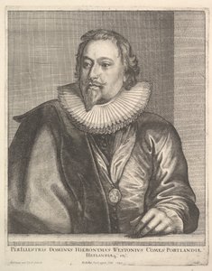 Richard Weston, jarl af Portland, 1645. af Wenceslaus Hollar