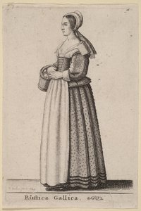 Gallisk landlig scene af Wenceslaus Hollar