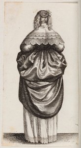 Kvinde set bagfra af Wenceslaus Hollar