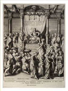 Salomon og dronningen af Saba. Tilstand 3 af Wenceslaus Hollar