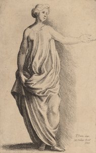 Stående Figur. af Wenceslaus Hollar