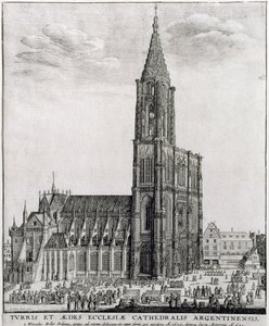 Domkirken i Strasbourg, 1645 af Wenceslaus Hollar
