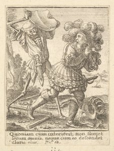 Greven fra Dødedansen, 1651. af Wenceslaus Hollar