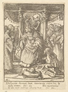 Kejseren, fra Dødedansen, 1651. af Wenceslaus Hollar
