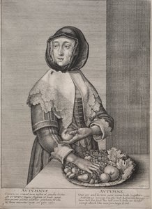 De fire årstider: Efterår af Wenceslaus Hollar