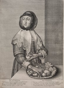 De fire årstider: efterår, 1641. af Wenceslaus Hollar