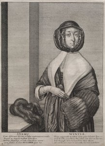 De fire årstider: Vinter, 1641. af Wenceslaus Hollar