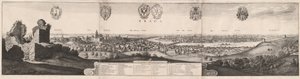 Den store udsigt over Prag af Wenceslaus Hollar