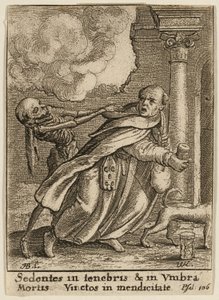 Munken og Døden af Wenceslaus Hollar