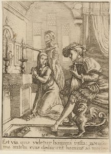 Nonnen og Døden af Wenceslaus Hollar