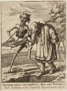 Den gamle mand og døden af Wenceslaus Hollar