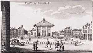 Piazzaen i Covent Garden, 1647 af Wenceslaus Hollar