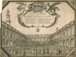 Royal Exchange, London af Wenceslaus Hollar