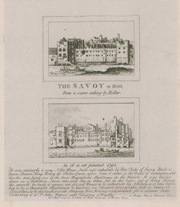 Savoyen i 1650 og som det ser ud i dag i 1792 af Wenceslaus Hollar