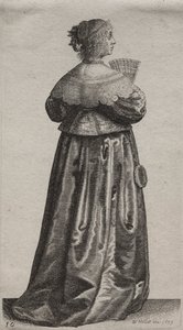 Engelske kvinders adskillige vaner, fra adelen til landskvinder..., 1639. af Wenceslaus Hollar
