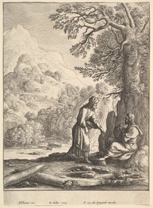 Fristelsen, 1625-77. af Wenceslaus Hollar