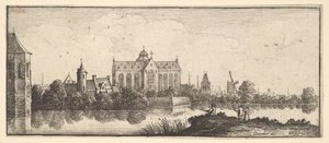 Kirken ved vandet, 1625-77. af Wenceslaus Hollar