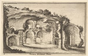 Thermaru of Diocletian Ruina Baths of Diocletian, 1651 af Wenceslaus Hollar