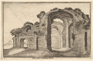Thermaru of Diocletian Ruina Baths of Diocletian, 1651 af Wenceslaus Hollar