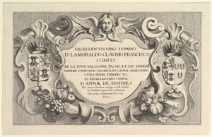 Titel på Indtræden i Hemissem, 1625-77. af Wenceslaus Hollar