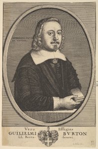Vera Effigies Guilielmi Burton L.L. Baccalaureat, 1657-58. af Wenceslaus Hollar