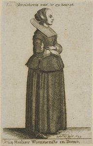 Wiener kvinde af Wenceslaus Hollar