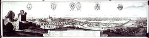 Udsigt over Prag, 1649 af Wenceslaus Hollar