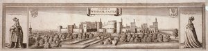Udsigt over sydsiden af Windsor Castle, Berkshire, c1660 af Wenceslaus Hollar